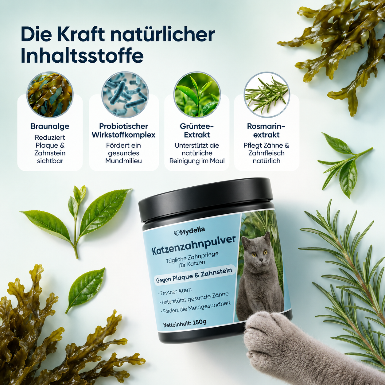 Mydelia™ - Katzenzahnpulver
